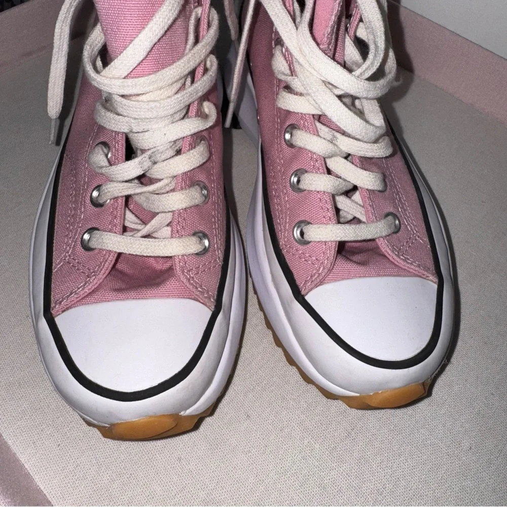Converse Women's Run Star Hike High Top Sneakers Lotus Pink 8.5 - Picture 6 of 9